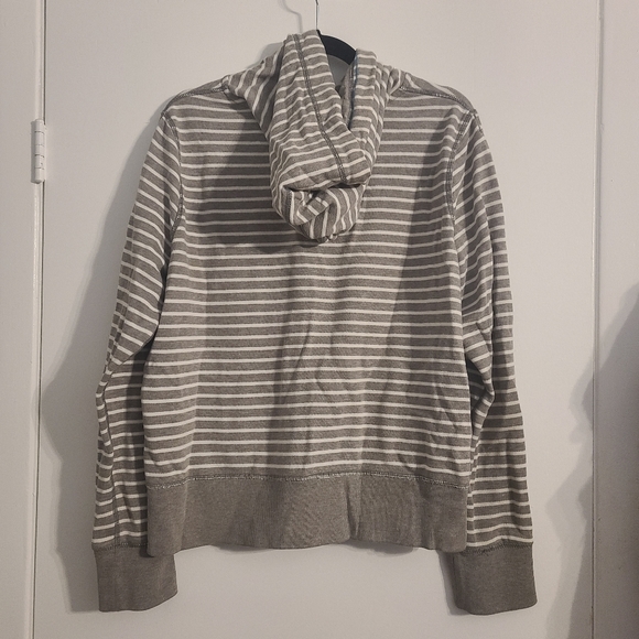 XL AE Hoodie Sweatshirt Grey Striped - Picture 6 of 8